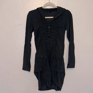 McPlanet Ruched Asphalt Gray Tunic US 4